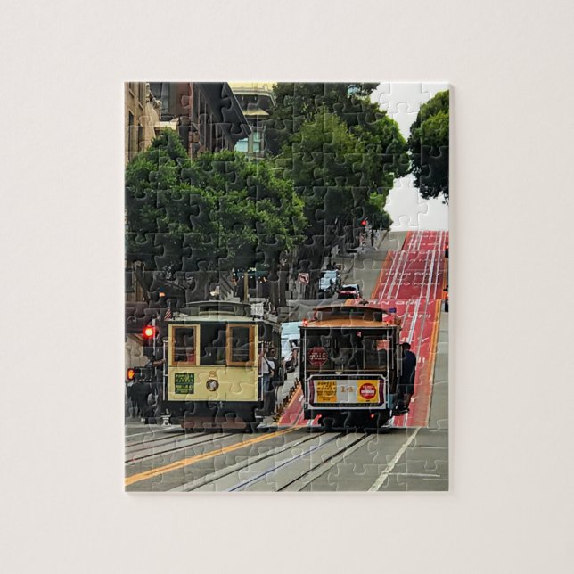 San Francisco Cable Car #2 Jigszle Puzzle Pussel (Vertikal)