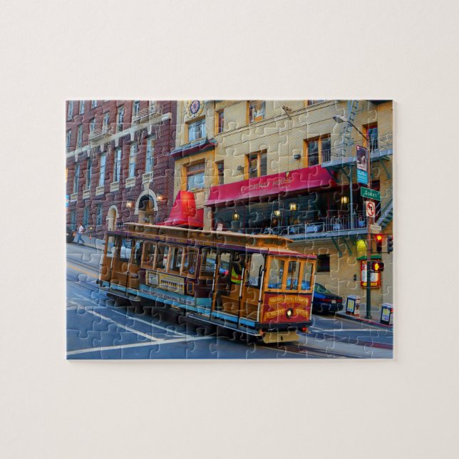 San Francisco Cable Car #5-2 Jigszawa Puzzle Pussel (Horisontell)