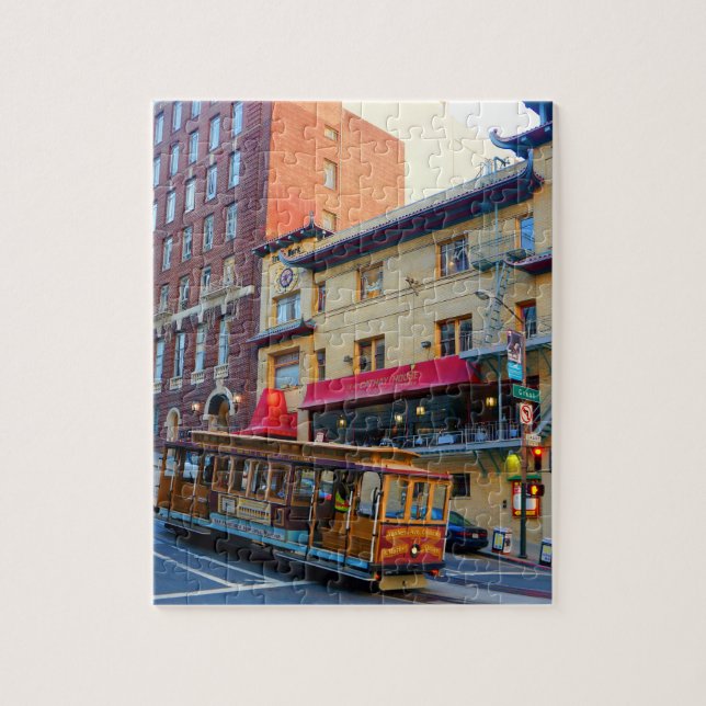 San Francisco Cable Car #5 Jigszle Puzzle Pussel (Vertikal)