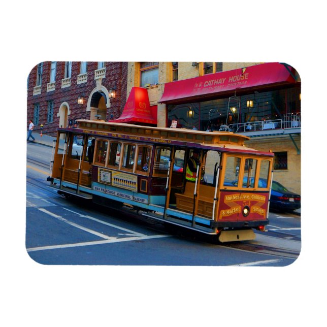 San Francisco Cable Car #5 Magnet (Horisontell)