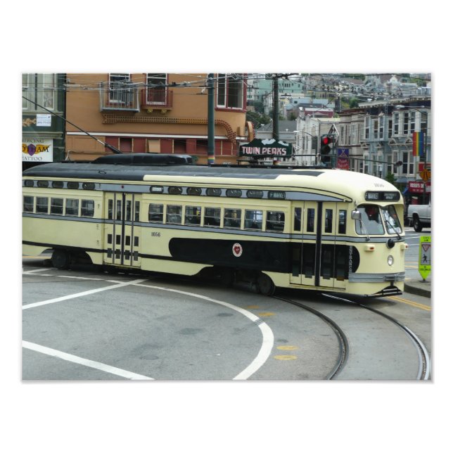 San Francisco Cable Car Fototryck (Framsidan)