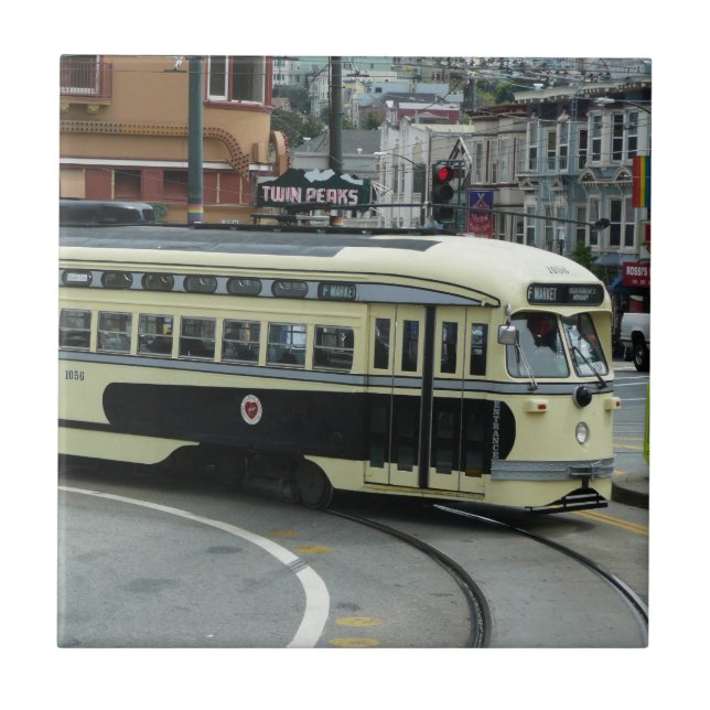 San Francisco Cable Car Kakelplatta (Framsidan)