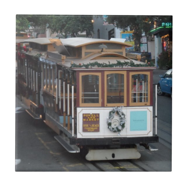 San Francisco Cable Car Kakelplatta (Framsidan)