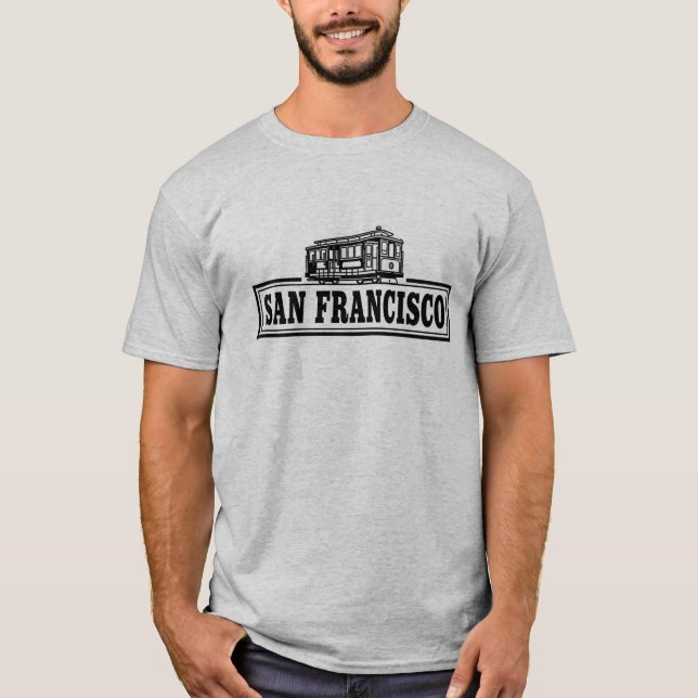 San Francisco Cable Car Kalifornien  T Shirt (Framsida)