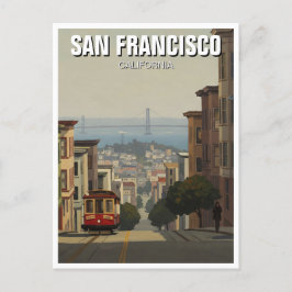 San Francisco Cable Car Kalifornien Vykort