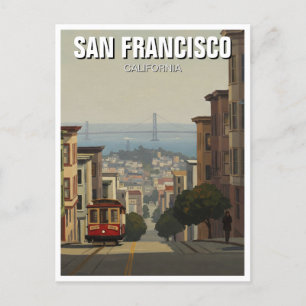 San Francisco Cable Car Kalifornien Vykort