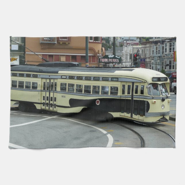 San Francisco Cable Car Kökshandduk (Horisontell)