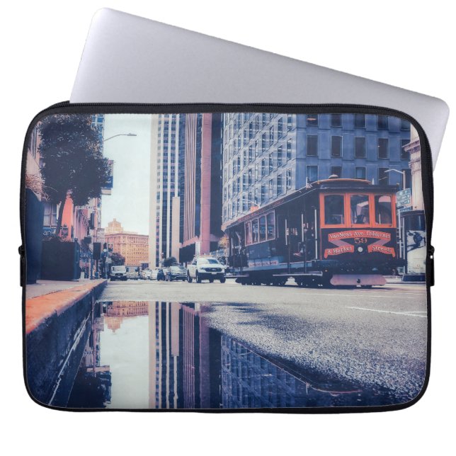 San Francisco Cable Car Laptop Fodral (Framsidan)