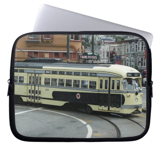 San Francisco Cable Car Laptop Sleeve (Framsidan)