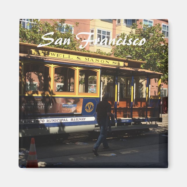 San Francisco Cable Car Magnet (Framsidan)