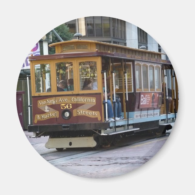 San Francisco Cable Car Magnet (Framsidan)