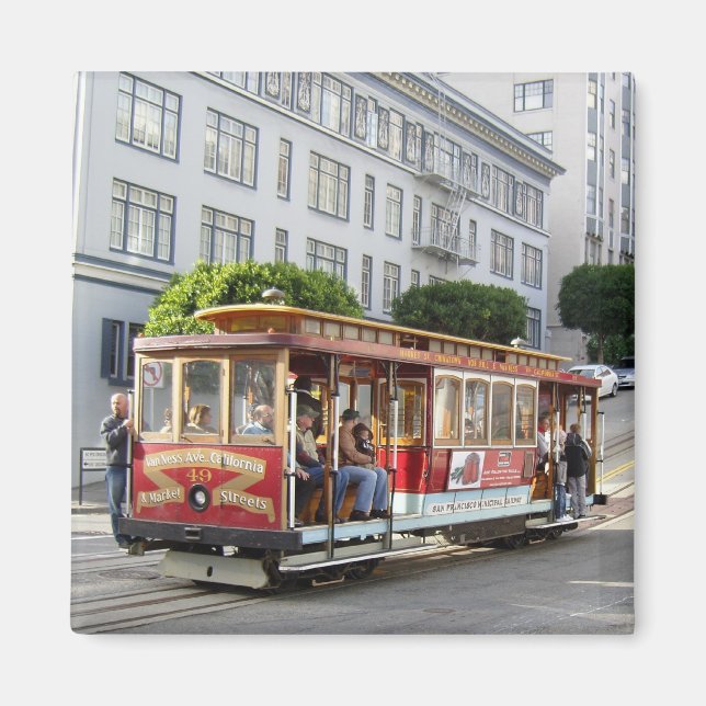 San Francisco Cable Car Magnet (Framsidan)
