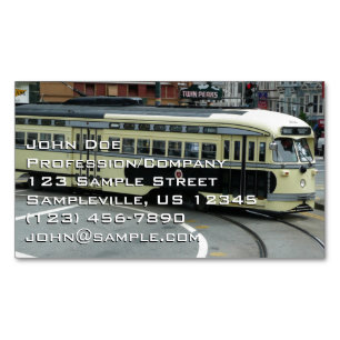 San Francisco Cable Car Magnetiska Visitkort