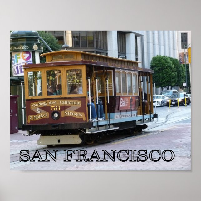 San Francisco Cable Car Poster (Framsidan)