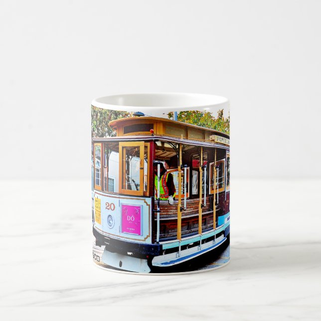 SAN FRANCISCO CABLE CAR SOUVENIR COFFEE MUGG (Center)