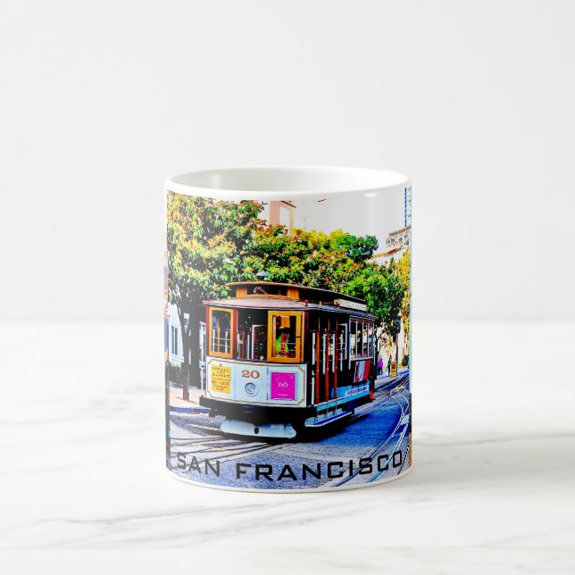 SAN FRANCISCO CABLE CAR SOUVENIR COFFEE MUGG (Center)