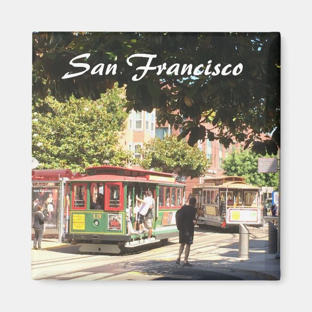 San Francisco Cable Cars Magnet (Framsidan)