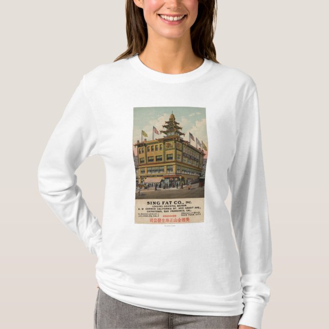 San Francisco CAChinatown AdSing tjock Co. Tröja (Framsida)