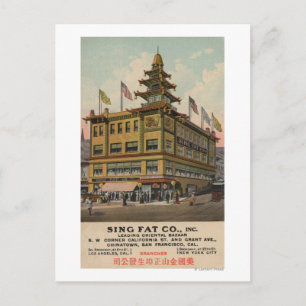 San Francisco, CAChinatown AdSing Tjock Co. Vykort
