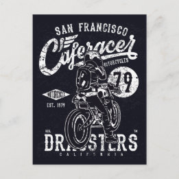 San Francisco Cafe Racer Motor Kalifornien Vykort