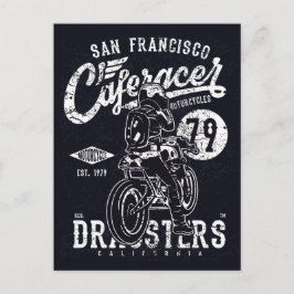 San Francisco Cafe Racer Motor Kalifornien Vykort