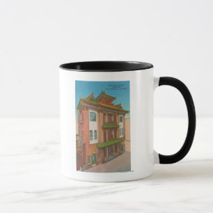 San Francisco, CAKong Chow Temple i Chinatown Mugg