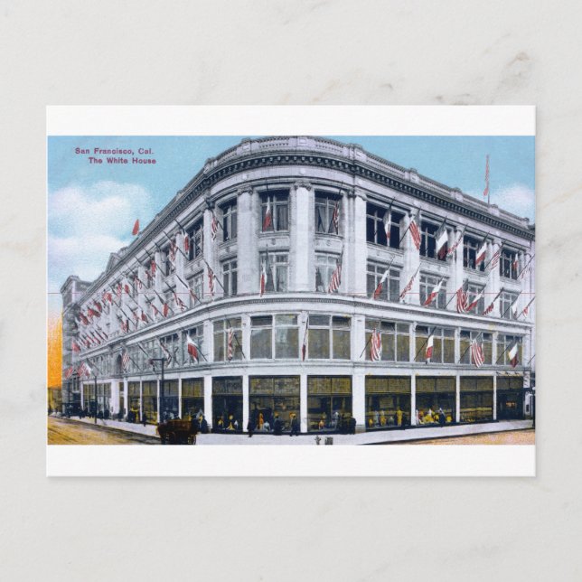 San Francisco, Cal. Vita huset Vykort (Framsida)