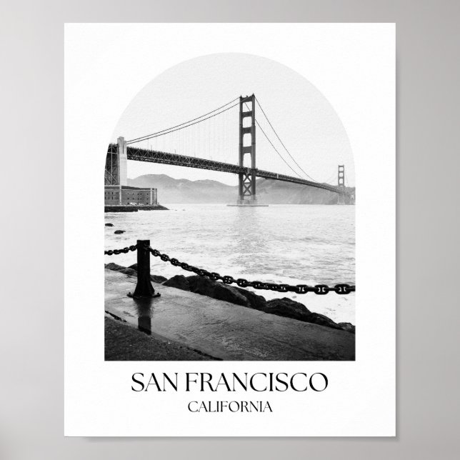 San Francisco California Arch Photo Print Poster (Framsidan)