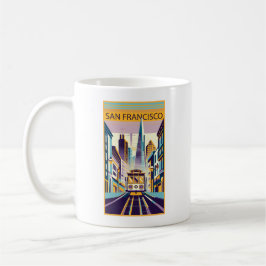 San Francisco California Art Deco Kaffemugg