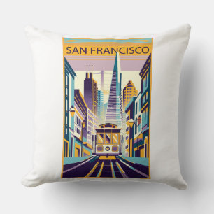 San Francisco California Art Deco Kudde