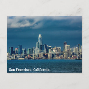 San Francisco, California Bay Skyline Vykort