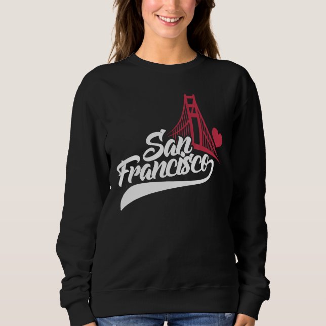 San Francisco California Bridge Ca Usa Travel T Shirt (Framsida)