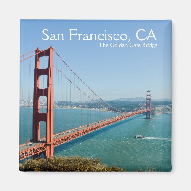 San Francisco California Bron Golden Grind Magnet (Framsidan)