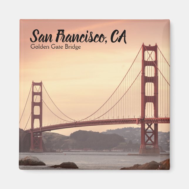San Francisco California Bron Golden Grind Magnet (Framsidan)