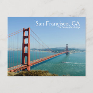 San Francisco California Bron Golden Grind Vykort