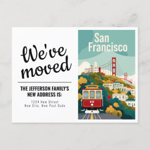 San Francisco California - Cable Car Vi har flytta Vykort