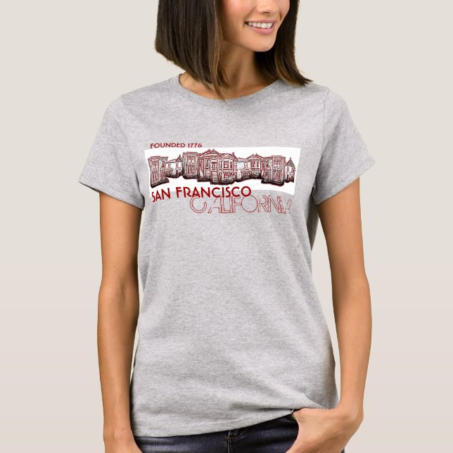 San Francisco California dam T T-shirt (Framsida)