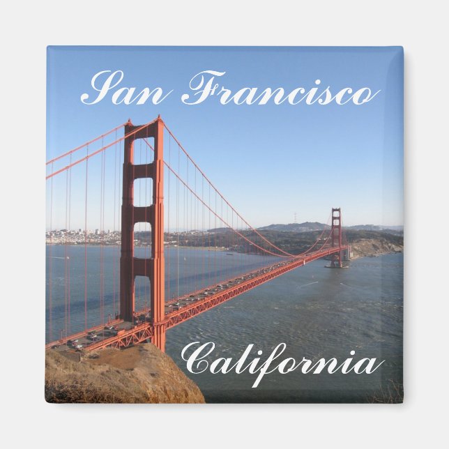 San Francisco California Fridge Magnet (Framsidan)