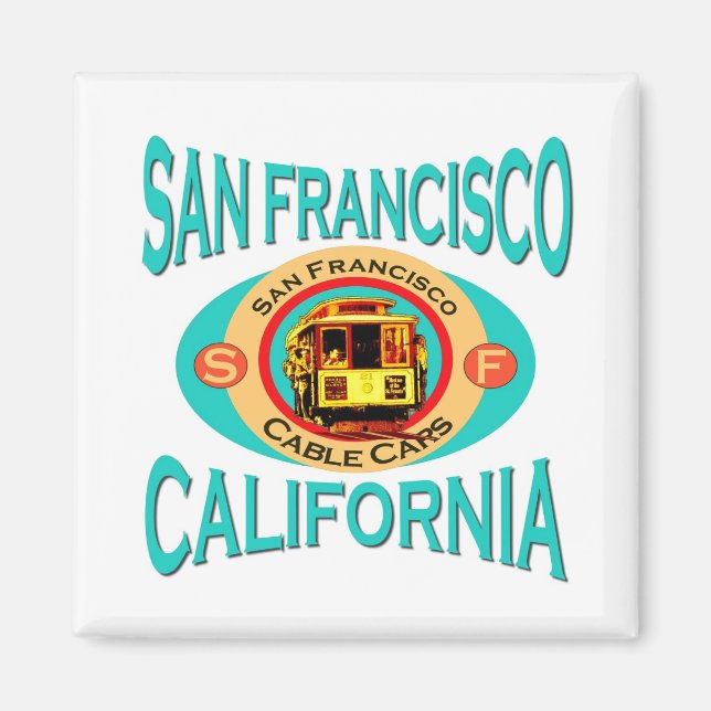 San Francisco California Gift Magnet (Framsidan)