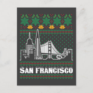 San Francisco California God jul Vykort