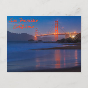 San Francisco California Golden Gate-bron Vykort