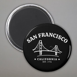 San Francisco California Golden Gate Landscape Magnet