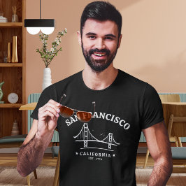 San Francisco California Golden Gate Landscape T Shirt