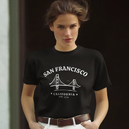 San Francisco California Golden Gate Landscape T Shirt