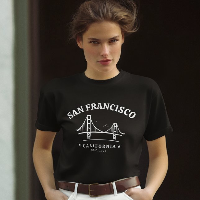 San Francisco California Golden Gate Landscape T Shirt (Skapare uppladdad)