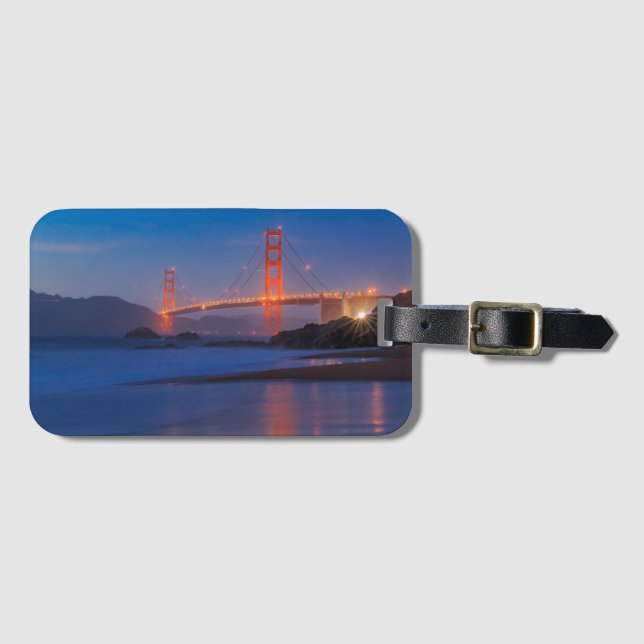 San Francisco California Golden Grind Bridge Bagagebricka (Framsida horisontal)