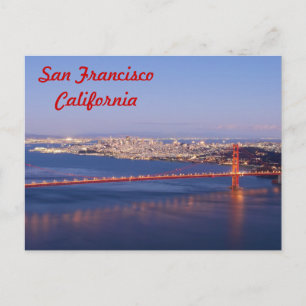San Francisco California Golden Grind Bridge Card Vykort