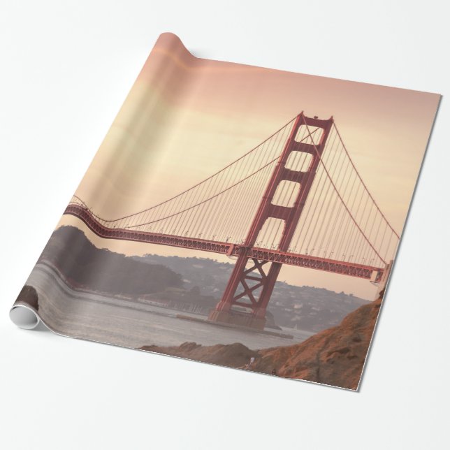 San Francisco California Golden Grind Bridge Foto Presentpapper (Utrullad)