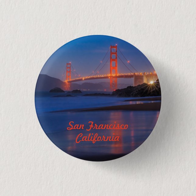 San Francisco California Golden Grind Bridge Knapp (Framsida)