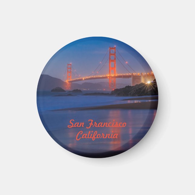 San Francisco California Golden Grind Bridge Magnet (Framsidan)